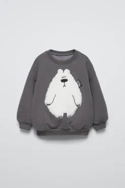 Niños ZARA 1½ - 6 Años·Sudaderas|1½ - 6 Años·Sudaderas<SUDADERA OSO BORREGUILLO