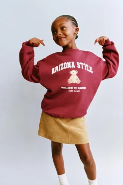 Niños ZARA 6 - 14 Años·Sudaderas<SUDADERA OSO Y TEXTO