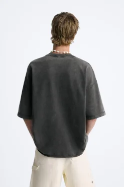 Sale SUDADERA OVERSIZE LAVADA Hombre Sudaderas|Camisetas