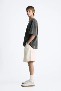 Sale SUDADERA OVERSIZE LAVADA Hombre Sudaderas|Camisetas