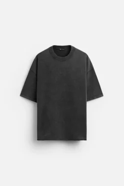 Sale SUDADERA OVERSIZE LAVADA Hombre Sudaderas|Camisetas