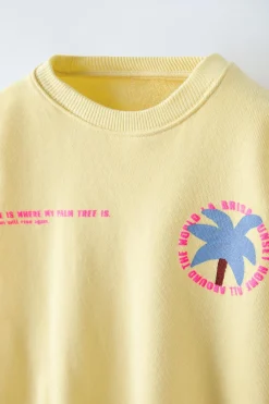 Niños ZARA 1½ - 6 Años·Sudaderas|6 - 18 Meses·Sudaderas<SUDADERA PALMERA