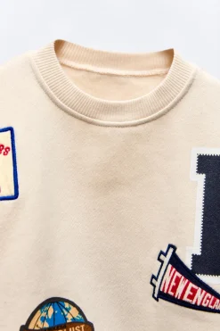 Niños ZARA 1½ - 6 Años·Sudaderas|1½ - 6 Años·Sudaderas<SUDADERA PARCHES LANGOSTA