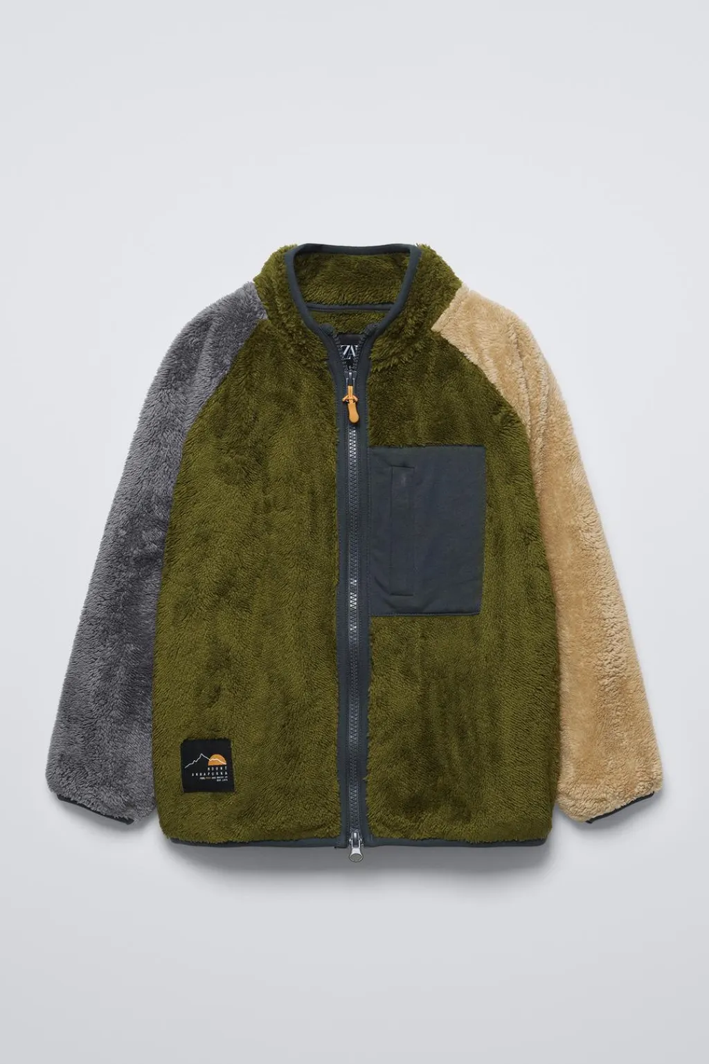 Niños ZARA 6 - 14 Años·Abrigos|6 - 14 Años·Sudaderas<SUDADERA POLAR COLOR BLOCK