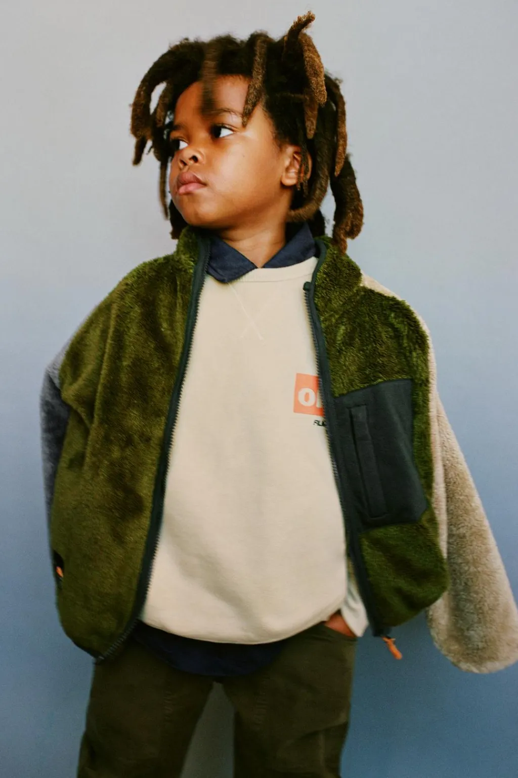 Niños ZARA 6 - 14 Años·Abrigos|6 - 14 Años·Sudaderas<SUDADERA POLAR COLOR BLOCK