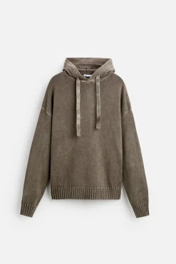 Online SUDADERA PUNTO LAVADA Hombre Jerséis / Chaquetas|Sudaderas