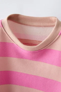 Niños ZARA 1½ - 6 Años·Sudaderas|6 - 18 Meses·Sudaderas<SUDADERA RAYAS ANCHAS