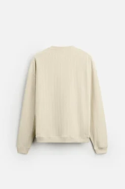 New SUDADERA RAYAS BORDADO Hombre Sudaderas