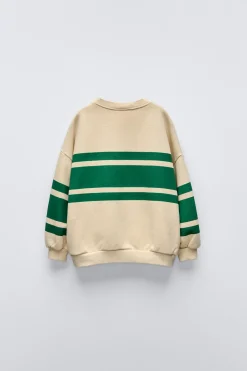 Niños ZARA 1½ - 6 Años·Sudaderas|1½ - 6 Años·Sudaderas<SUDADERA RAYAS ETIQUETA