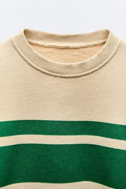 Niños ZARA 1½ - 6 Años·Sudaderas|1½ - 6 Años·Sudaderas<SUDADERA RAYAS ETIQUETA