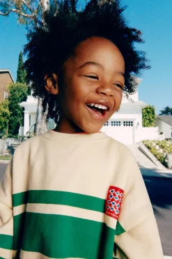 Niños ZARA 1½ - 6 Años·Sudaderas|1½ - 6 Años·Sudaderas<SUDADERA RAYAS ETIQUETA