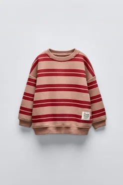 Niños ZARA 1½ - 6 Años·Sudaderas|1½ - 6 Años·Sudaderas<SUDADERA RAYAS ETIQUETA
