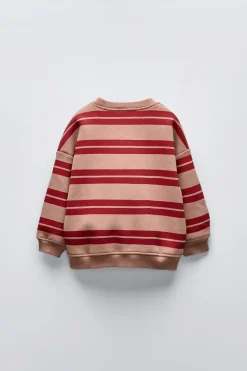 Niños ZARA 1½ - 6 Años·Sudaderas|1½ - 6 Años·Sudaderas<SUDADERA RAYAS ETIQUETA