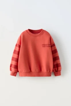 Niños ZARA 1½ - 6 Años·Sudaderas|1½ - 6 Años·Sudaderas<SUDADERA RAYAS MANGA