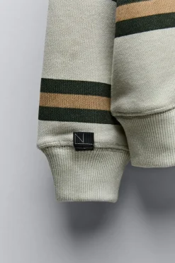 Niños ZARA 6 - 14 Años·Sudaderas<SUDADERA RAYAS TEXTO