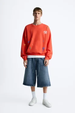 Discount SUDADERA SALPICADURA TEXTOS Hombre Sudaderas