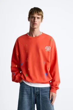 Discount SUDADERA SALPICADURA TEXTOS Hombre Sudaderas