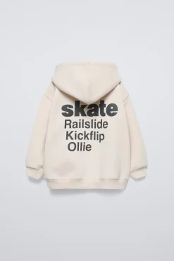 Niños ZARA 1½ - 6 Años·Sudaderas|1½ - 6 Años·Sudaderas<SUDADERA SKATE TEXTO REFLECTANTE