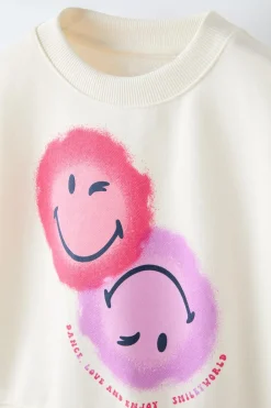 Niños ZARA 6 - 14 Años·Sudaderas<SUDADERA SMILEYWORLD ® CROP FIT