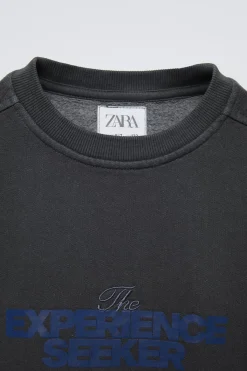 Niños ZARA 6 - 14 Años·Sudaderas<SUDADERA TEXTO