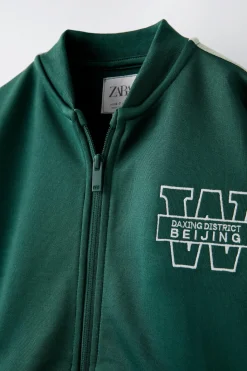 Niños ZARA 6 - 14 Años·Sudaderas|6 - 14 Años·Deporte / Chándal<SUDADERA TEXTO BORDADO