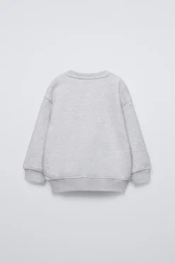 Niños ZARA 1½ - 6 Años·Sudaderas|1½ - 6 Años·Chándal<SUDADERA TEXTO BORDADO