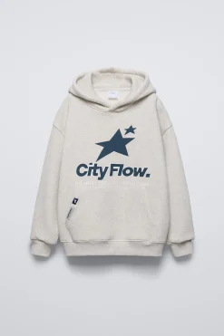 Niños ZARA 6 - 14 Años·Sudaderas<SUDADERA TEXTO CAPUCHA