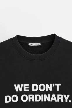 Hot SUDADERA TEXTO ESTAMPADO Hombre Sudaderas