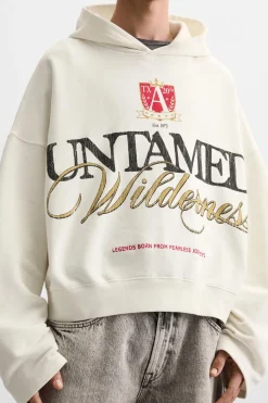 Discount SUDADERA TEXTO ESTAMPADO Hombre Sudaderas