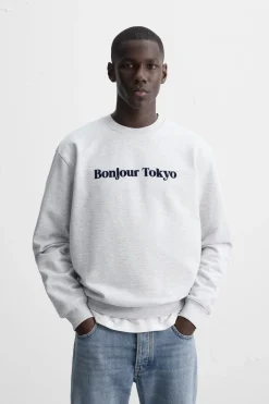 Best SUDADERA TEXTO ESTAMPADO Hombre Sudaderas