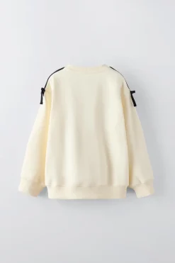 Niños ZARA 6 - 14 Años·Sudaderas<SUDADERA TEXTO FLOCK