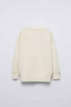 Niños ZARA 6 - 14 Años·Sudaderas<SUDADERA TEXTO FLOCK