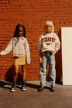 Niños ZARA 6 - 14 Años·Sudaderas<SUDADERA TEXTO FLOCK