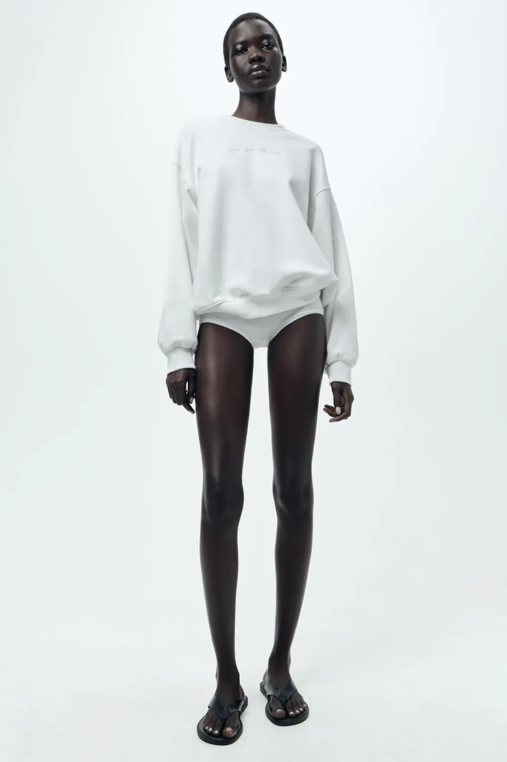 Hot SUDADERA TEXTO MINIMAL Mujer Sudaderas / Joggers