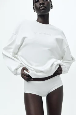 Hot SUDADERA TEXTO MINIMAL Mujer Sudaderas / Joggers