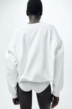 Hot SUDADERA TEXTO MINIMAL Mujer Sudaderas / Joggers