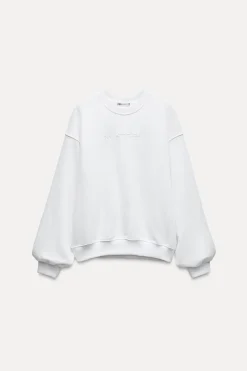 Hot SUDADERA TEXTO MINIMAL Mujer Sudaderas / Joggers