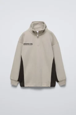 Niños ZARA 6 - 14 Años·Sudaderas|6 - 14 Años·Deporte / Chándal<SUDADERA TEXTO RELIEVE