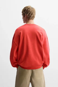 Sale SUDADERA TEXTOS COMBINADOS Hombre Sudaderas