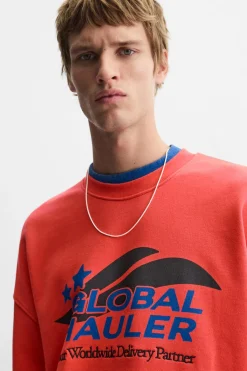 Sale SUDADERA TEXTOS COMBINADOS Hombre Sudaderas