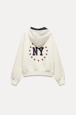 Discount SUDADERA VARSITY NEW YORK Mujer Sudaderas / Joggers
