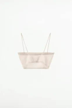 Sale SUJETADOR BANDEAU PUNTO FINO LENTEJUELAS Mujer Tops / Bodies