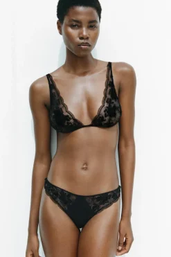 New SUJETADOR ENCAJE BORDADOS Mujer Lenceria