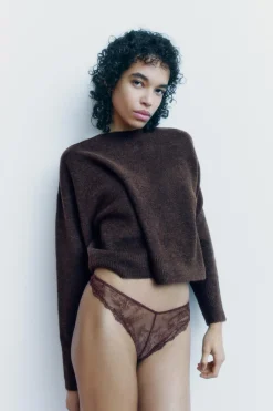 New TANGA ENCAJE Mujer Lenceria