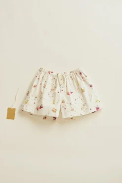 Niños ZARA 6 - 18 Meses·Braguitas / Bermudas<TIMELESZ - BERMUDA ESTAMPADO FLORES