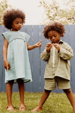 Niños ZARA 1½ - 6 Años·Camisas / Sobrecamisas|1½ - 6 Años·Total Look<TIMELESZ - CAMISA SEERSUCKER