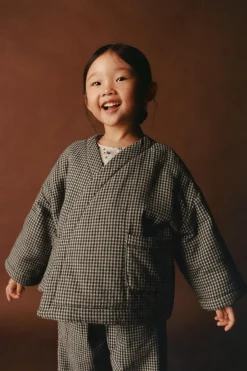 Niños ZARA 1½ - 6 Años·Abrigos<TIMELESZ - CHAQUETA KIMONO CUADRO VICHY