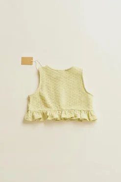 Niños ZARA 1½ - 6 Años·Total Look|6 - 18 Meses·Camisetas<TIMELESZ - TOP PUNTO POP CORN VOLANTE