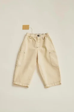 Niños ZARA 1½ - 6 Años·Pantalones|1½ - 6 Años·Pantalones / Leggings<TIMELESZ- PANTALÓN SARGA BOLSILLOS PESPUNTES