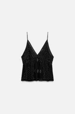 Fashion TOP ABALORIOS ZW COLLECTION Mujer Tops / Bodies